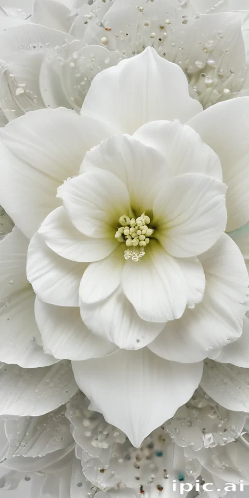 transparent white flower