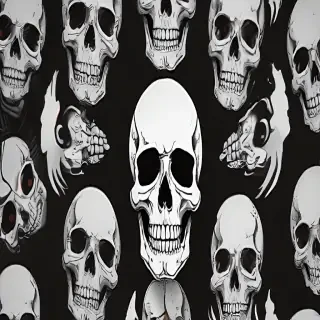 skull background
