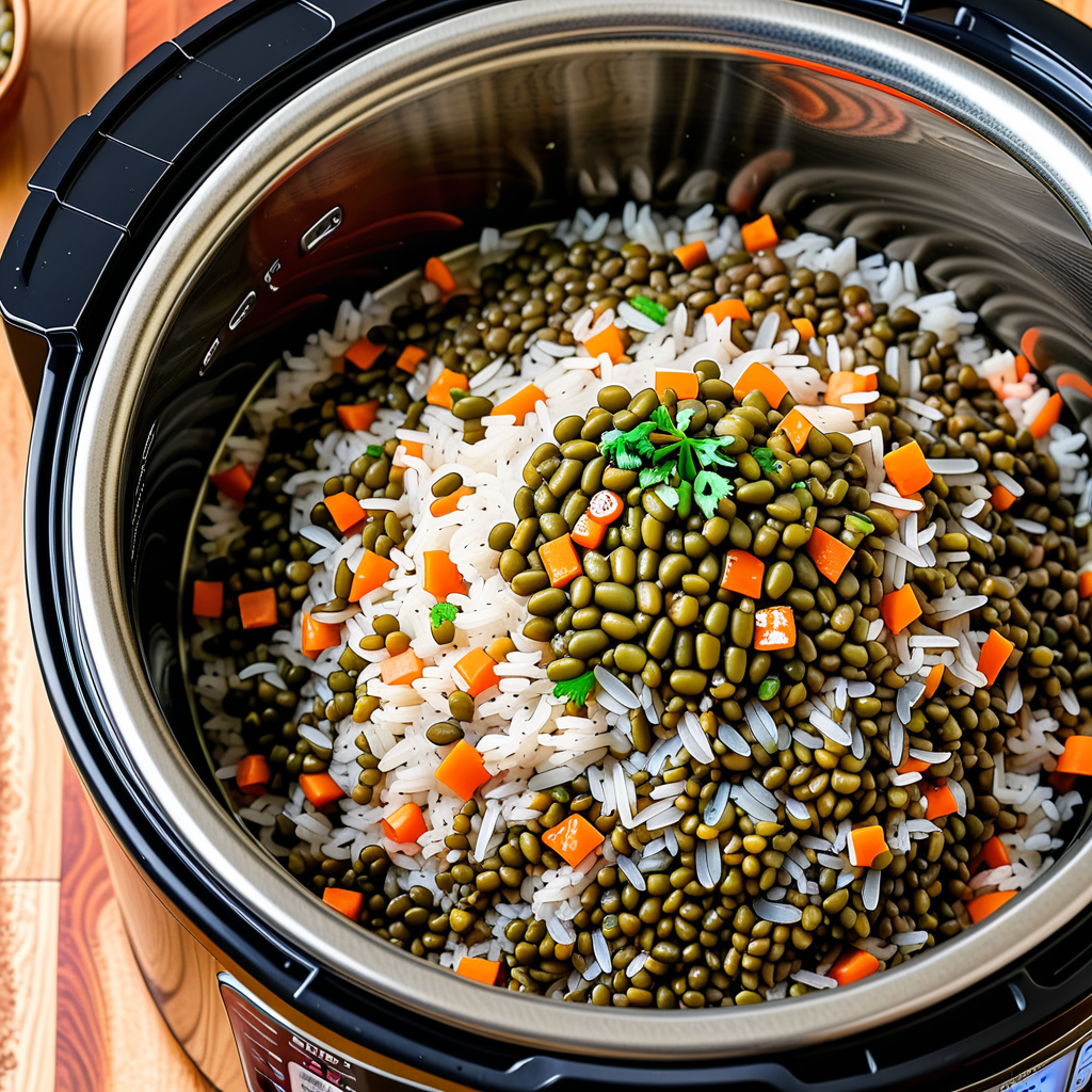 how to cook lentils in rice cooker