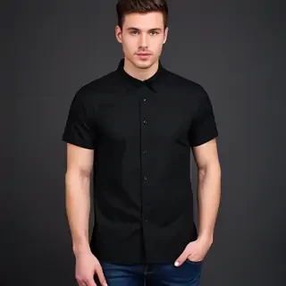 black mockup shirt