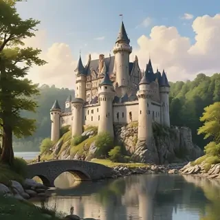 cartoon of castle