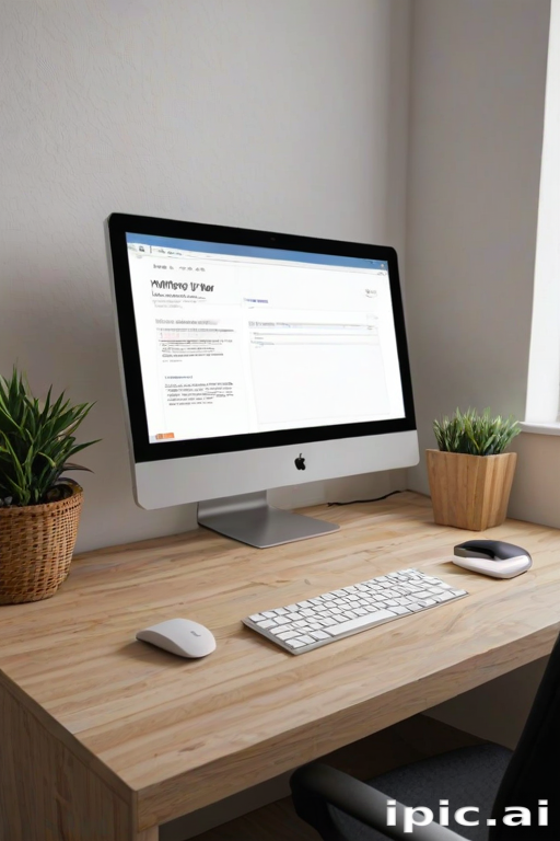 computer mockup