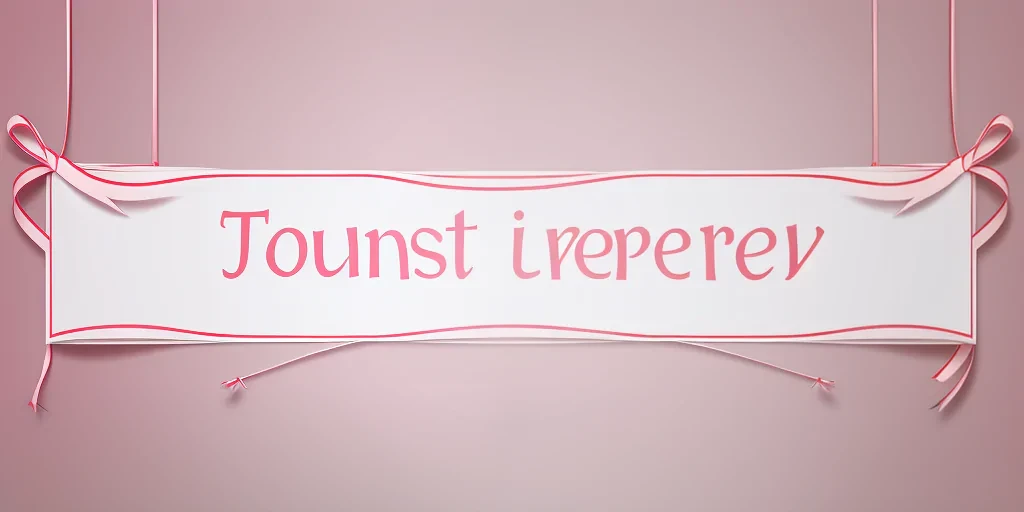 transparent ribbon banner