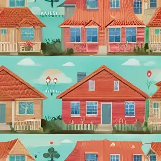 background of a house