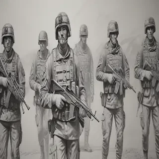 army drawing