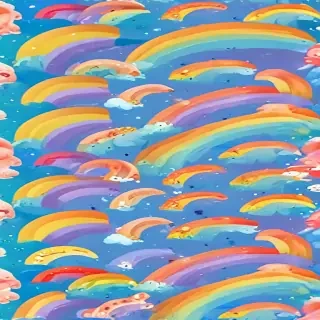 cute rainbow background