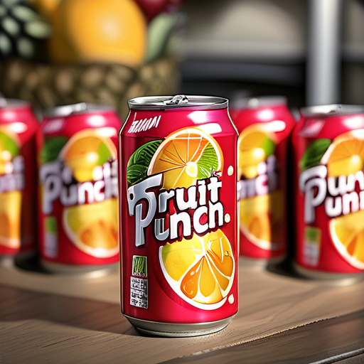 fruit punch in a can