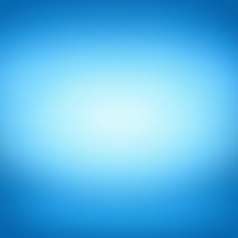 Create a smooth gradient background transitioning from dark blue at the top to light blue at the bottom, centered around a rounded square in the middle, using a DSLR camera with a 50mm lens, f/1.8 aperture, ISO 100, 1/100s shutter speed, in portrait orientation.