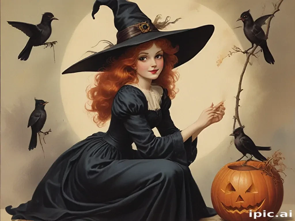 vintage witch images