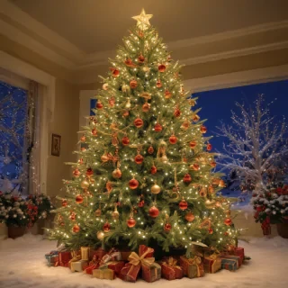 christmas tree pc wallpaper