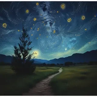 starry night png