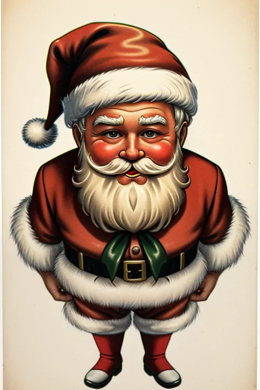 images of vintage santa