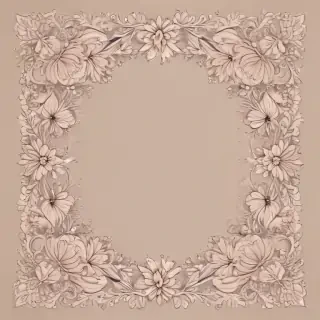 flowery border clipart