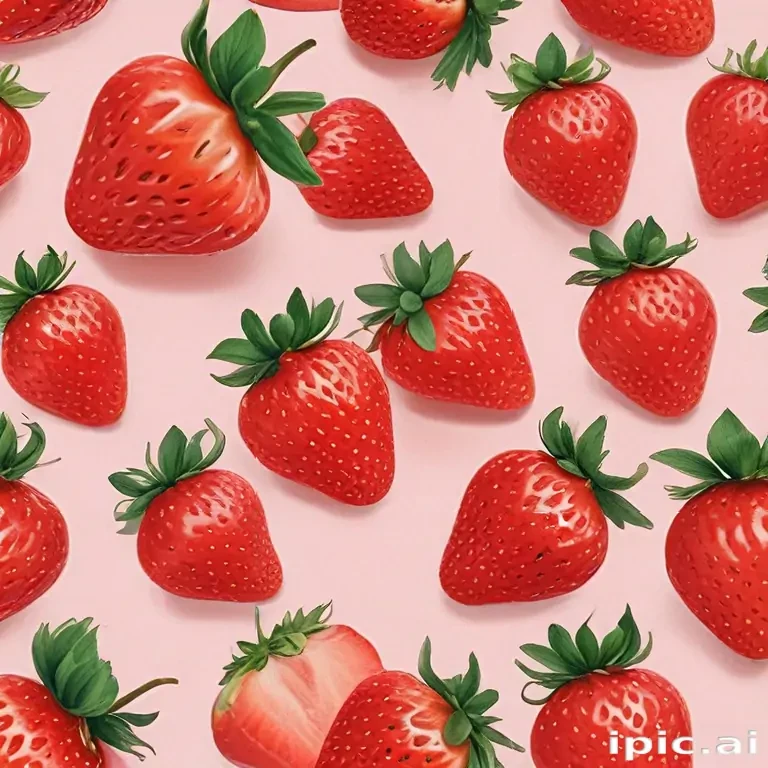 strawberry wallpaper aesthetic