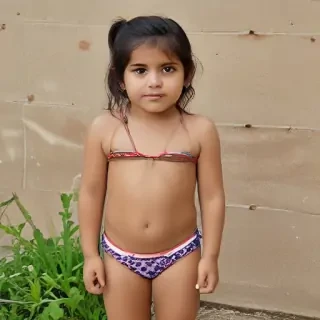 indian kid bikini