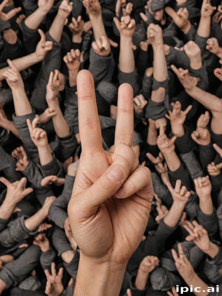 middle finger background