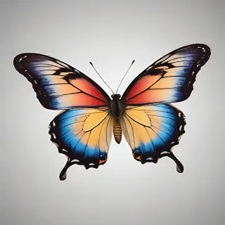 butterfly no background