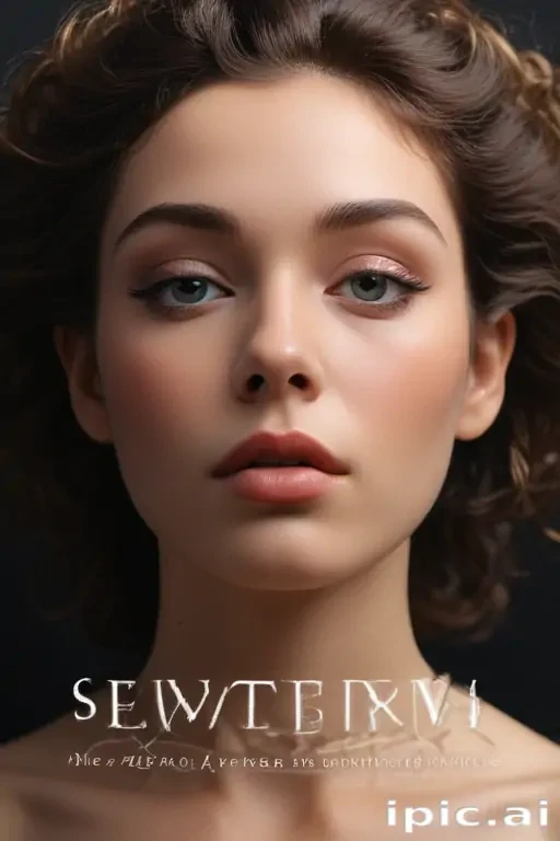 Captivating Portrait of a Young Woman with Striking Features and Expression