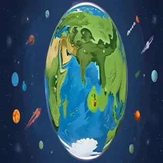 cartoon picture of planet earth