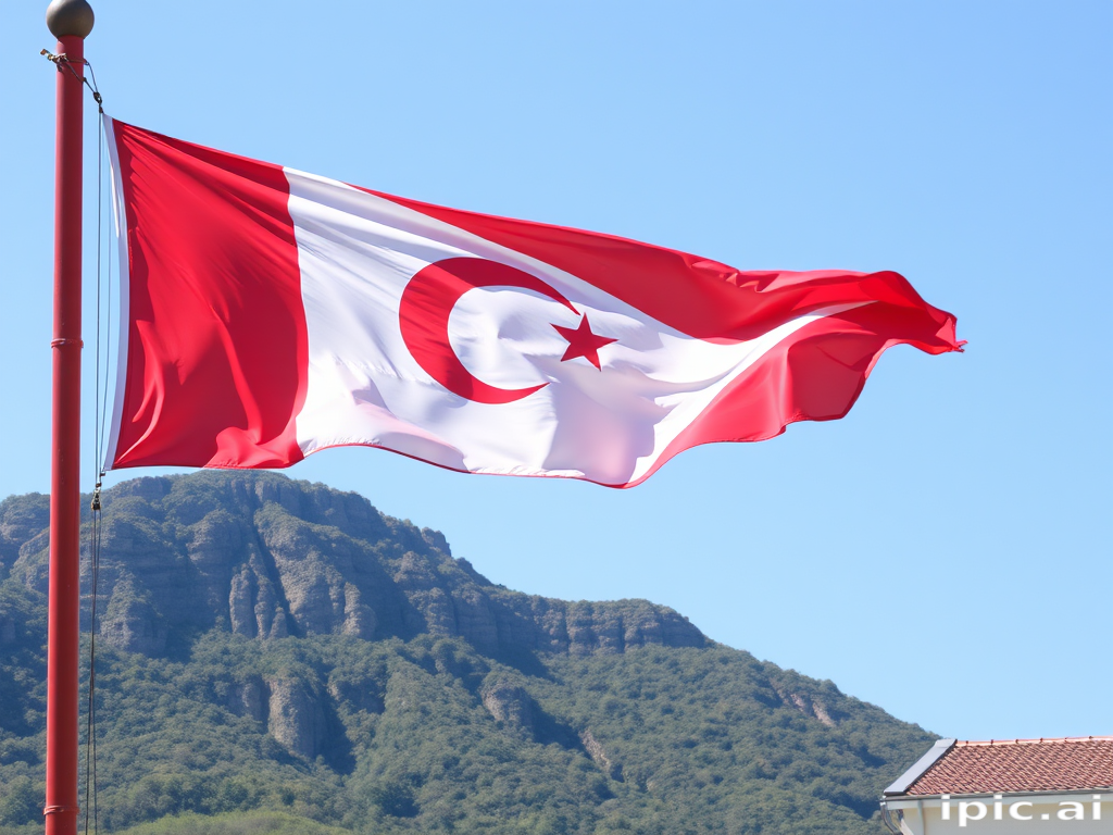 red and white flag