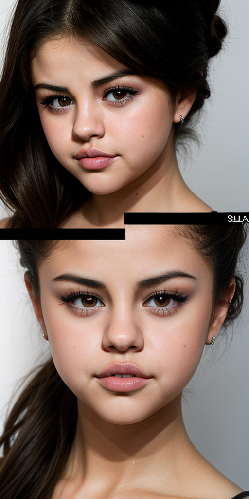 selena gomez face different