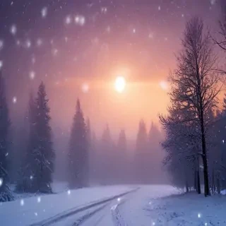 snowing iphone wallpaper