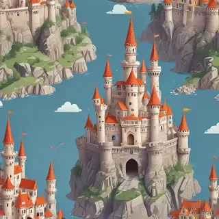 cartoon castle