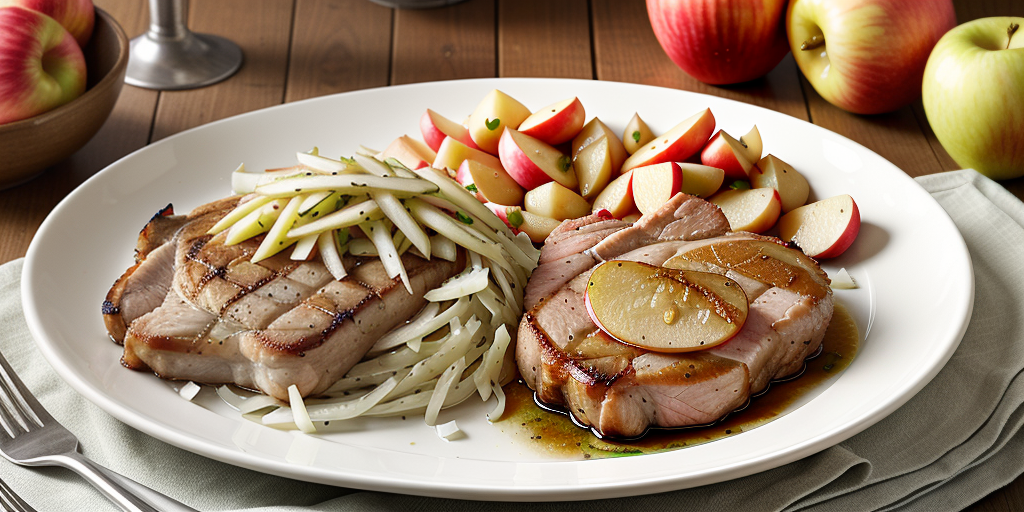 pork chops with sauerkraut and apples