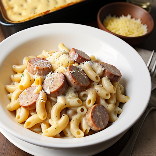 smoked sausage mac and cheese