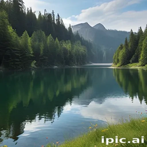 background lake