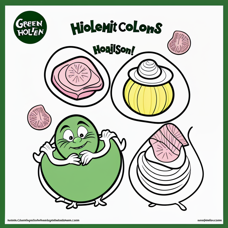 green eggs and ham coloring sheet