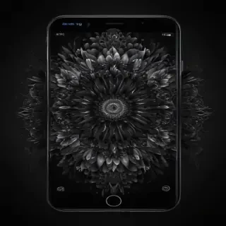 phone wallpaper black