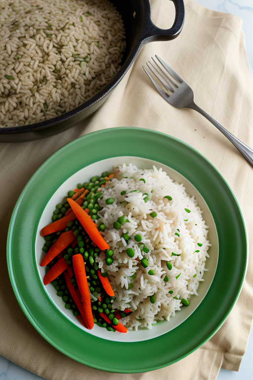rice with peas and carrots