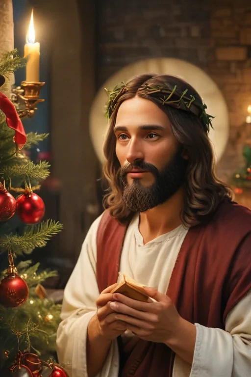 jesus at christmas images