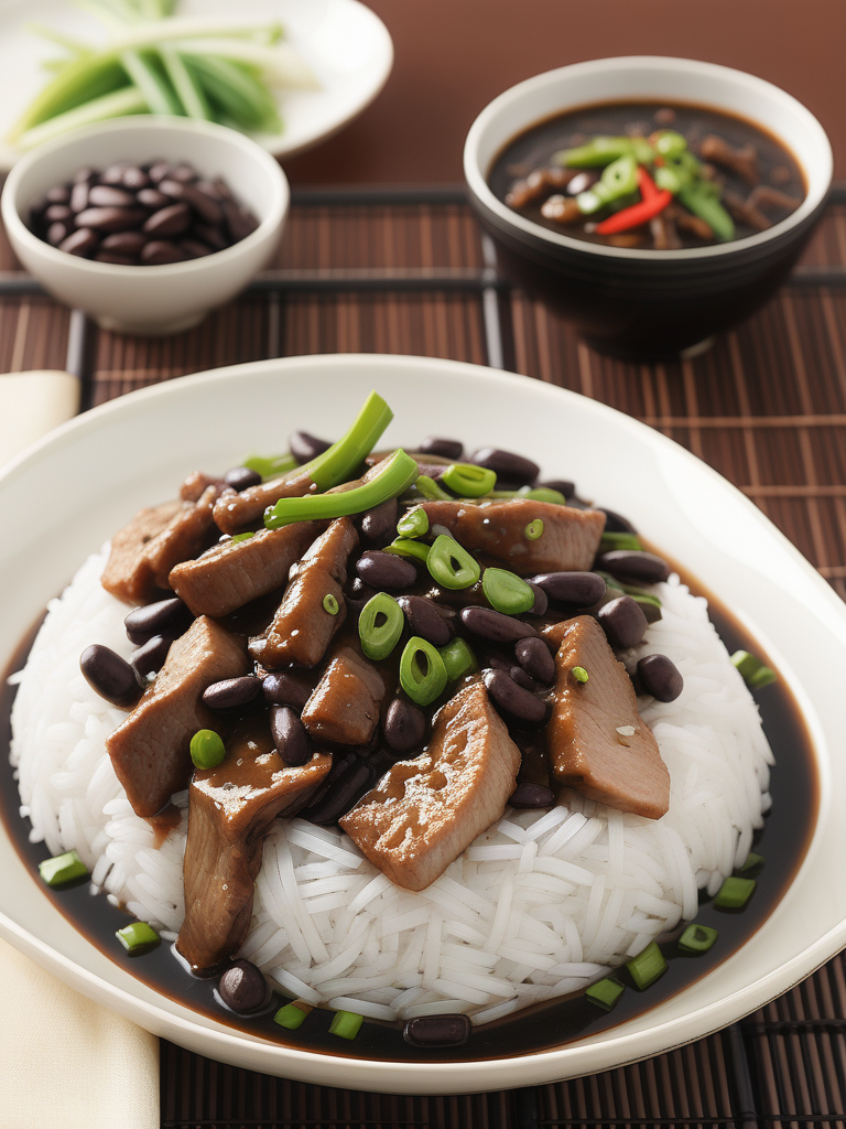 pork with black bean sauce