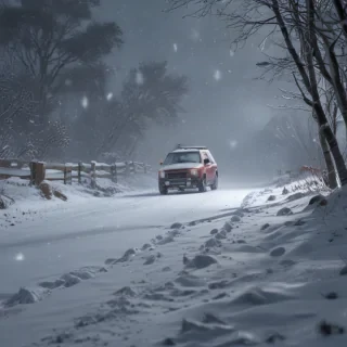 snow falling png