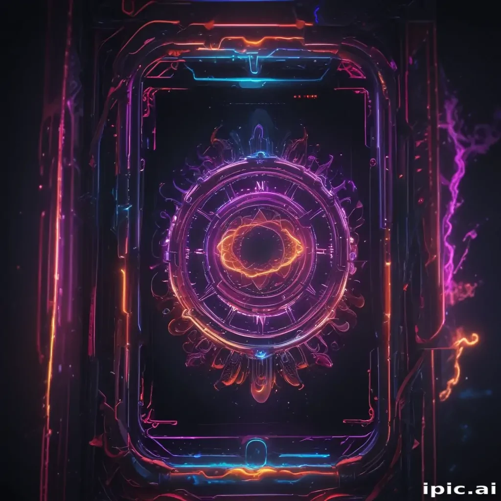 4k neon phone wallpaper