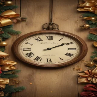 happy new year vintage