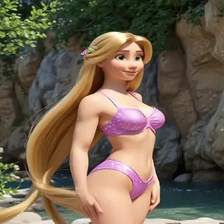 rapunzel in bikini