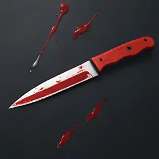 bloody knife aesthetic