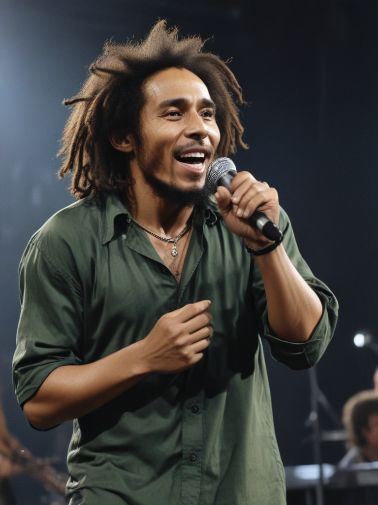 Bob Marley Singing His Last Song On Stage 