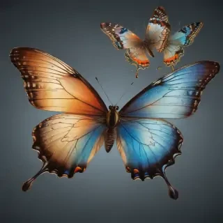 butterflies transparent