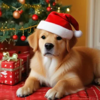 christmas wallpaper dogs
