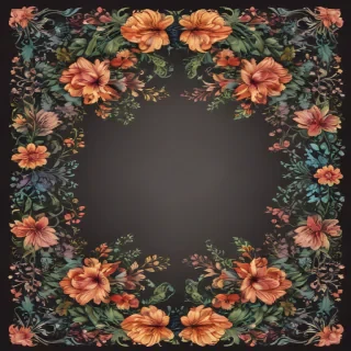 floral borders clipart