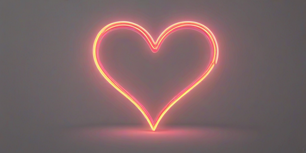 neon heart png
