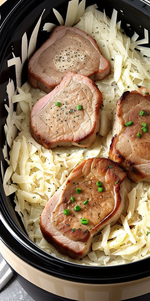 pork chops and sauerkraut crock pot