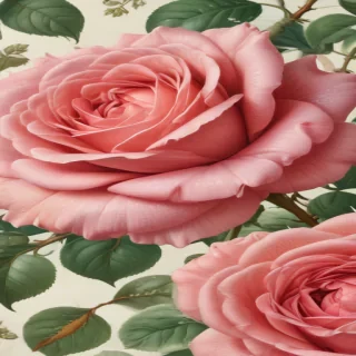 vintage rose illustration
