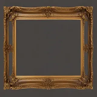 rectangle gold frame png