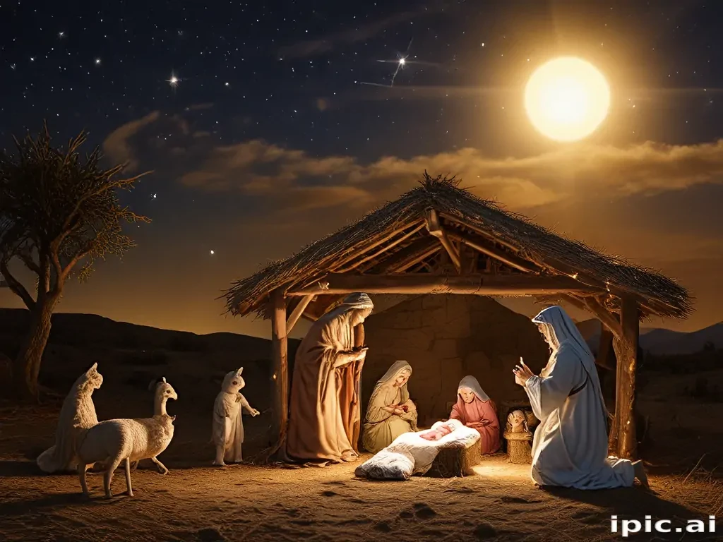 free nativity scene background images