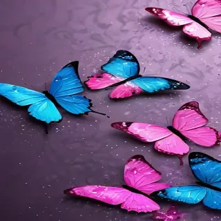 glitter butterfly wallpaper